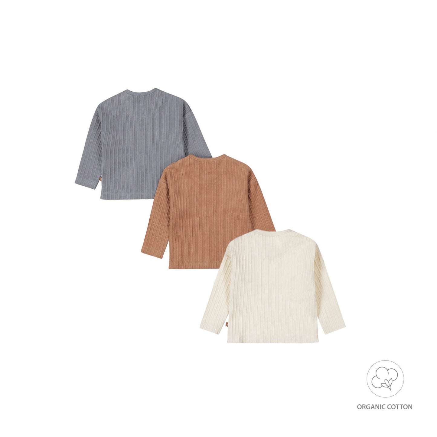 Dirkje Baby Bio-Longsleeve – 3er-Set – Mehrfarbig