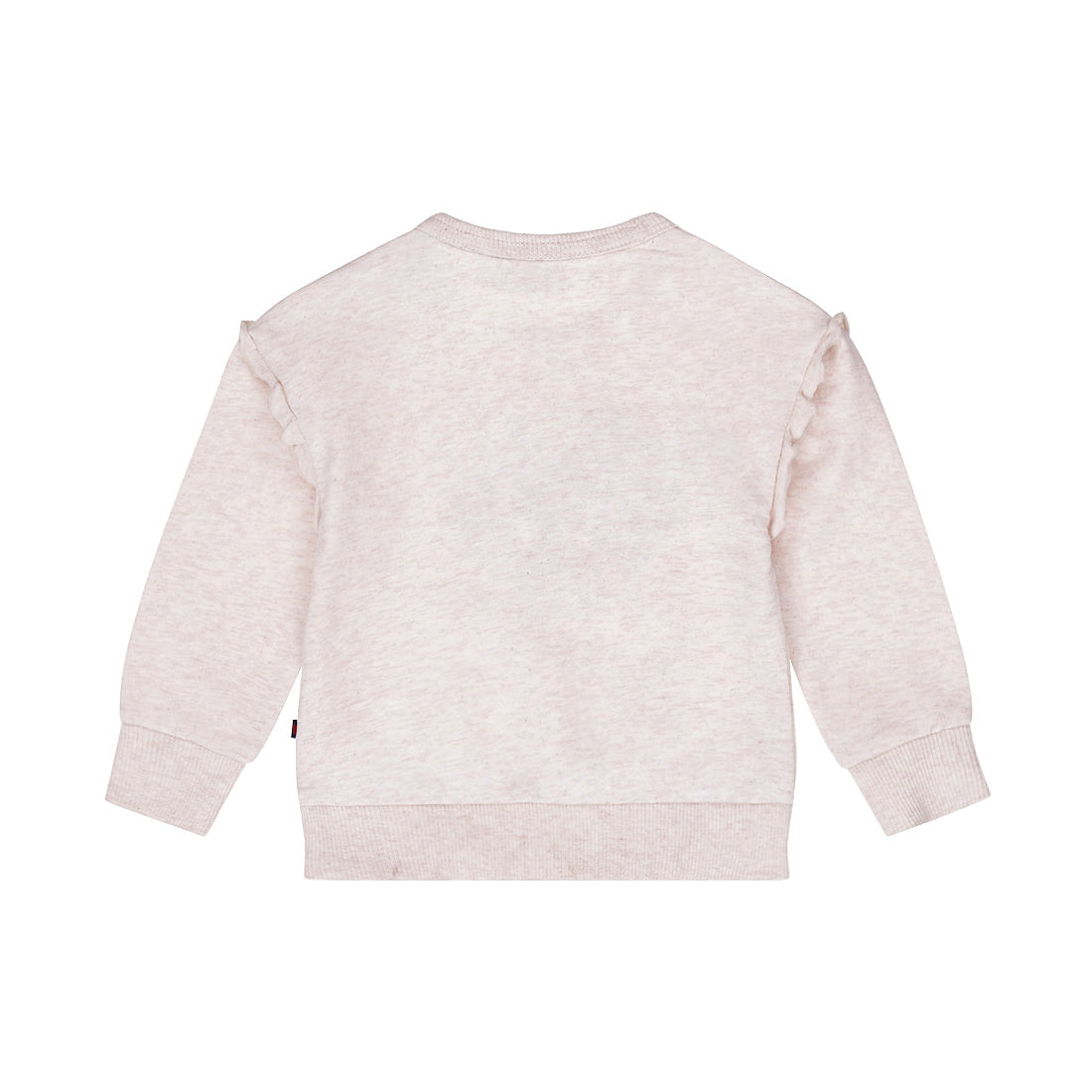 Dirkje Mädchen Pullover beige/grau mit Herz