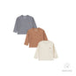 Dirkje Baby Bio-Longsleeve – 3er-Set – Mehrfarbig