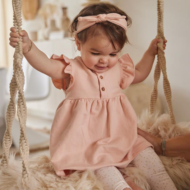Dirkje Baby & Mädchen Leggings 3er-Set – Beige, Hellrosa & Blumenmuster