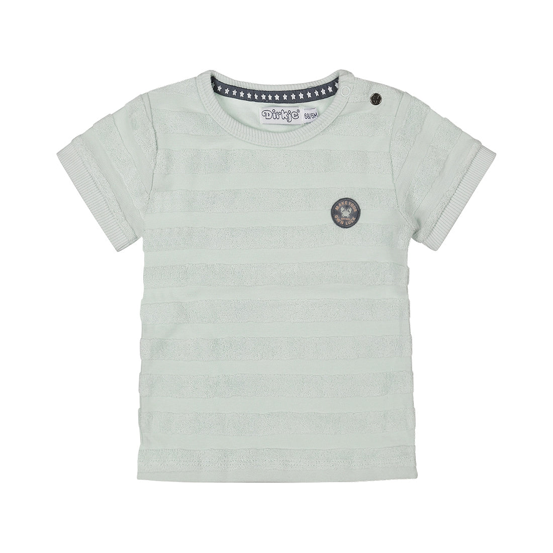 Dirkje Jungen T-Shirt blau gestreift Frottee