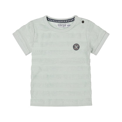 Dirkje Jungen T-Shirt blau gestreift Frottee
