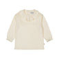 Dirkje Mädchen Longsleeve Off-White mit Kragen – 100% Baumwolle