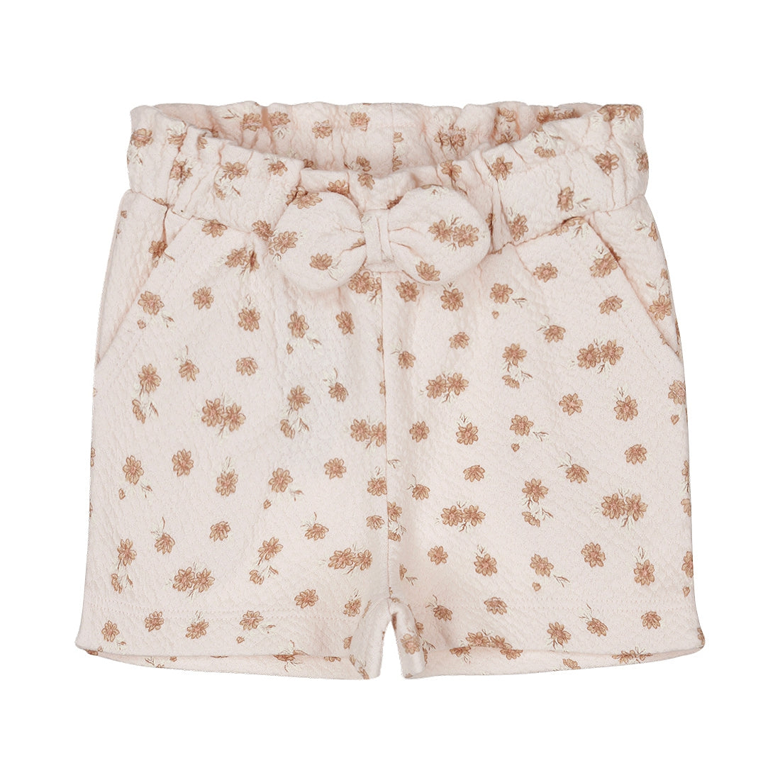 Dirkje Mädchen Shorts hellrosa Blumen Schleife love