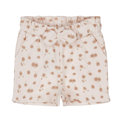 Dirkje Mädchen Shorts hellrosa Blumen Schleife love