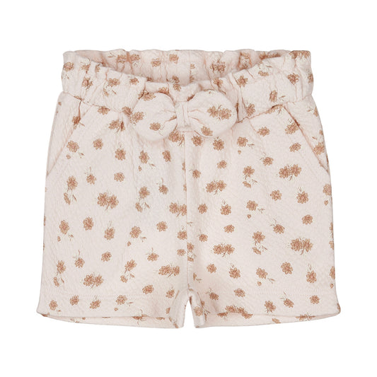 Dirkje Mädchen Shorts hellrosa Blumen Schleife love