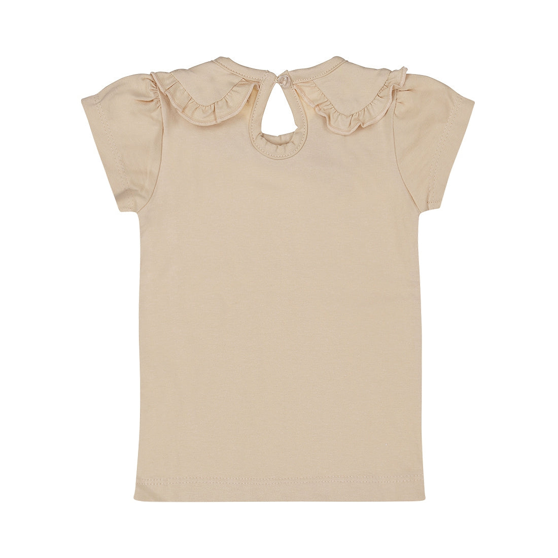 Dirkje Mädchen T-shirt beige Kragen love
