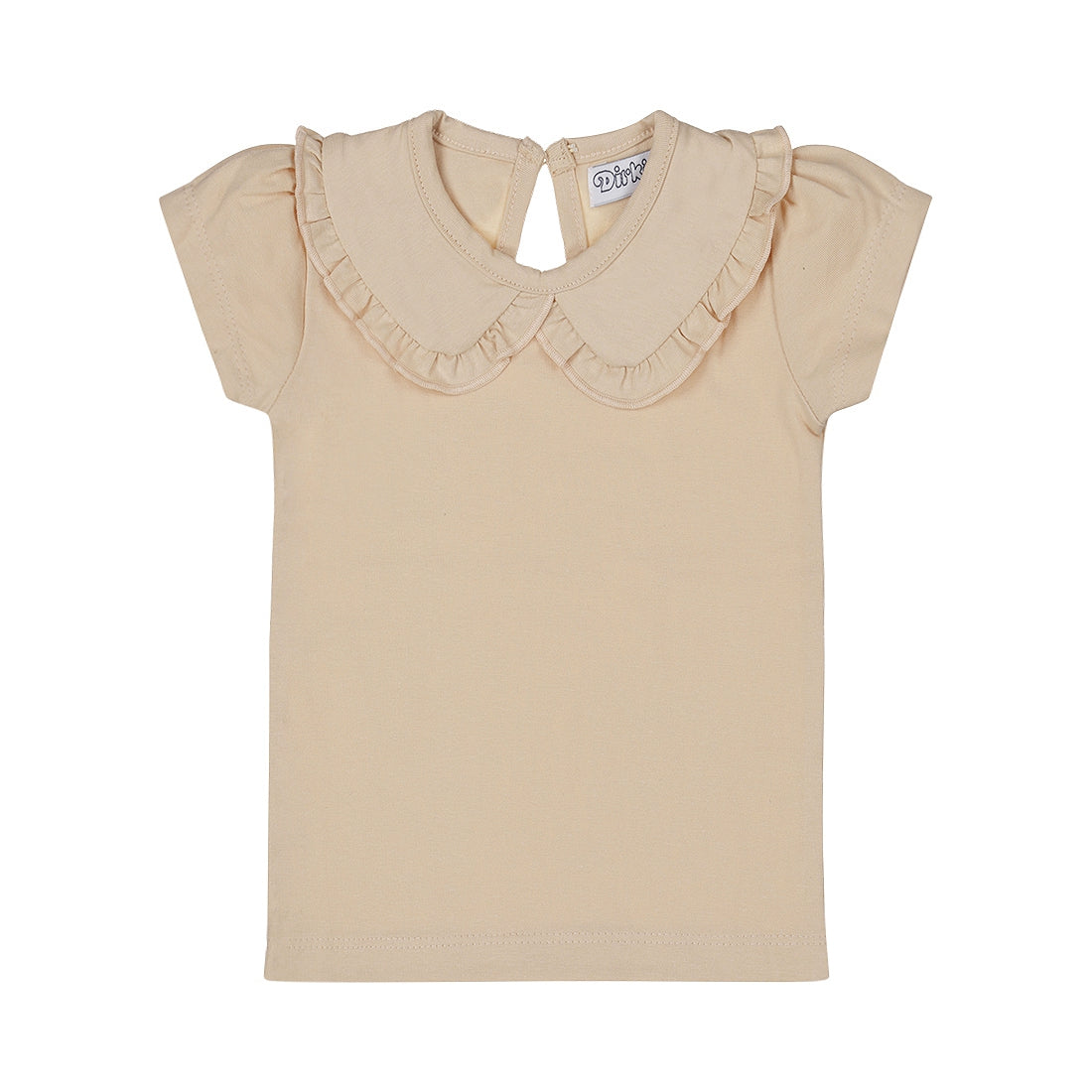 Dirkje Mädchen T-shirt beige Kragen love
