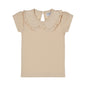 Dirkje Mädchen T-shirt beige Kragen love