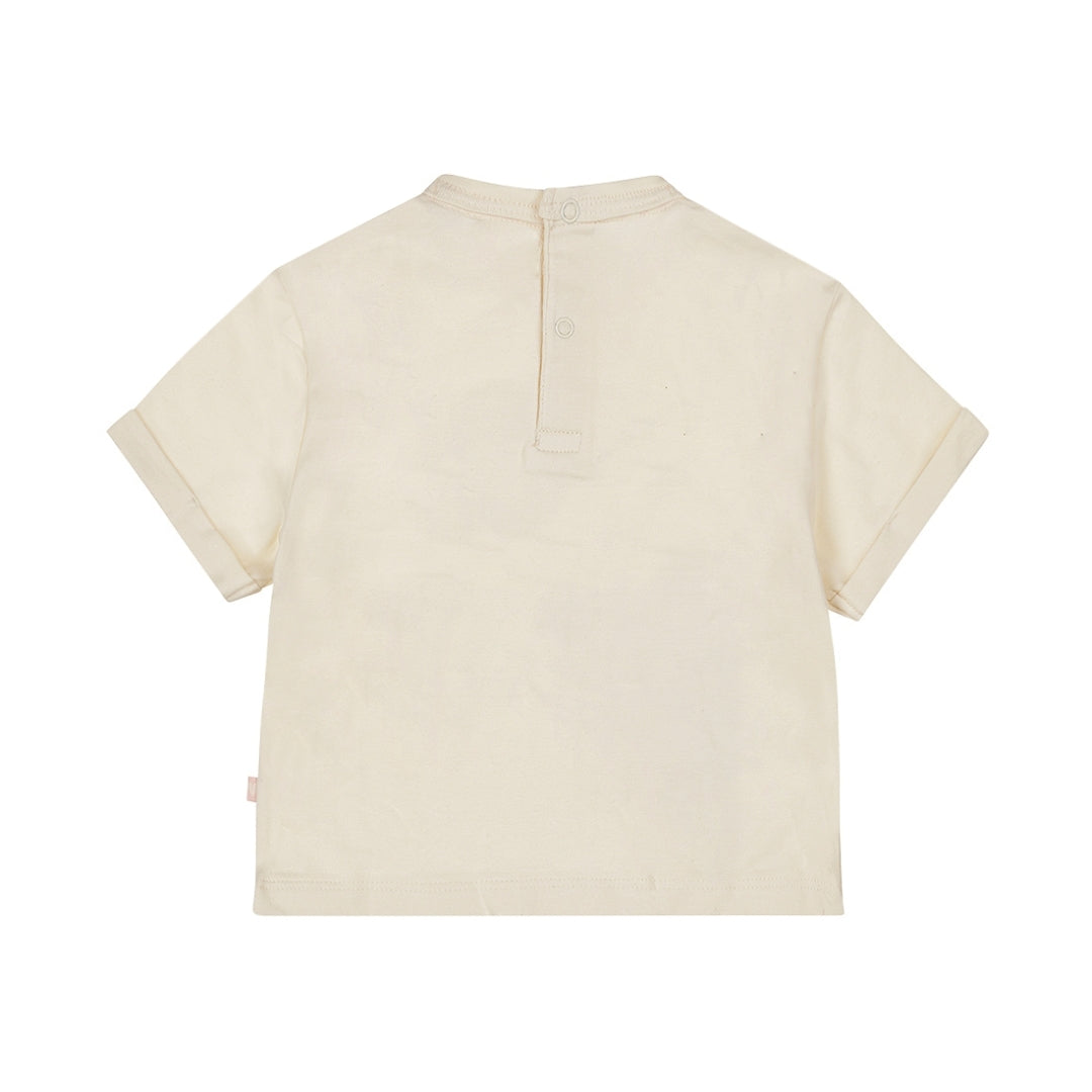 Dirkje T-Shirt für Mädchen – Lockerer Sitz & verspielte Taschen (Off-White)